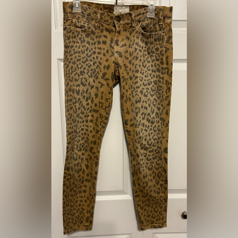 Current Elliott The Stiletto Skinny Camel
Leopard Print jeans size 26
